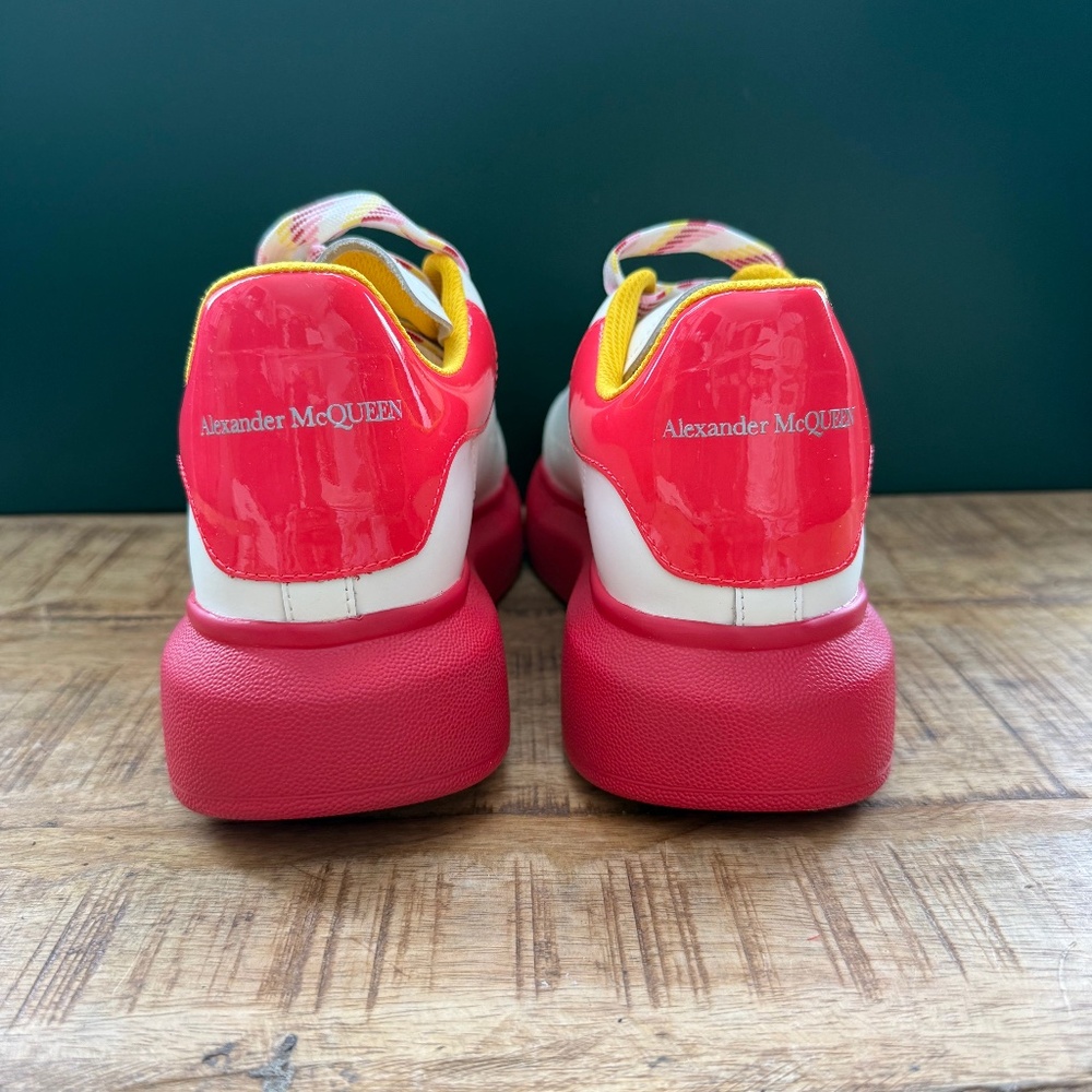 Alexander McQueen Oversized Sneaker (White/Red/Pink/Yellow)